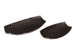 Hot Vantage Moderne En Aluminium Laiton Antique En Relief Feuille Plateau Plat De Service Unique De Luxe Elegent Premium Qualité Plateau De Service - Product Image 5