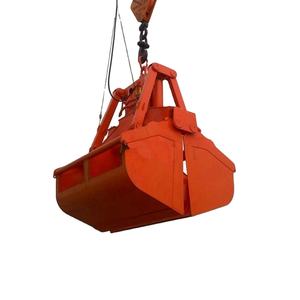 Repuestos de grúa 10ton 15ton 4 Cuerda Doble disco Clamshell Grab Bucket Sandy Grab Bucket con dientes - Product Image 6