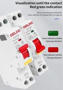 Disjoncteur miniature intelligent 1P 25A sur rail DIN AC MCB Protection contre les fuites 4,5 kA Capacité de coupure Matériau polycarbonate DELIXI - Product Image 4