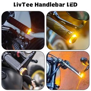 Dual-Color <b>LED</b> Handlebar End <b>Lights</b> for Turn Signal and <b>Side</b> Marker Motorcycle Body Systems Product - Product Image 5