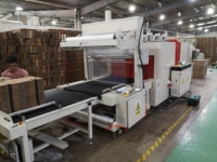 Máquina de Embalaje de Cartón Corrugado para Pizza con Envoltura Retráctil