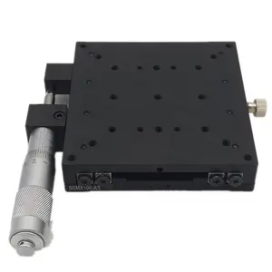 SEMX60-AS XEG 60 X eksen 60x60mm hassas lineer kılavuz kaydırma izi mikrometre manuel ince ayar çapraz makaralı doğrusal sahne