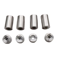 Stainless Steel 304 Spacer Rivet Fasteners Polished Finish 42mm Length for Indoor/Outdoor Applications