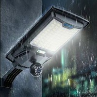 Caméra de surveillance solaire LED IP65 4G à triple objectif panoramique HD vision nocturne étanche Wi-Fi extérieur