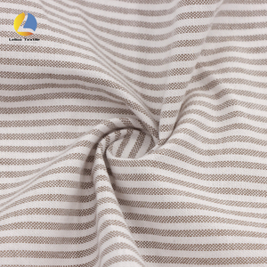 Vải Oxford sọc kẻ trơn, không nhăn, nhuộm sợi, 55% cotton 45% polyester, mới về, dùng may áo camisole - Product Image 6