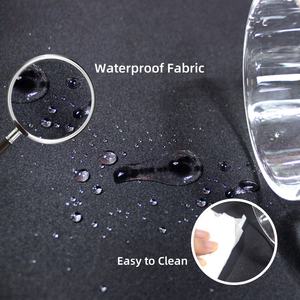 Grand tapis de souris imperméable à motif encre bleu-noir, design personnalisé, tapis de jeu, tapis de bureau pour ordinateur avec base en caoutchouc pour le bureau - Product Image 6