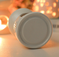 Brûleur de cire et diffuseur d'arômes en céramique pour bougies chauffe-plat et huiles essentielles, avec cuillères, décoration toutes saisons pour la maison et le bureau