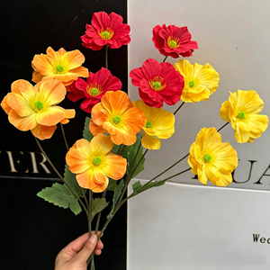 Factory Direct Wholesale Realistic Handmade Soft Silk 4-Head Iris for Wedding Hall and Venue Decoration - Product Image 3