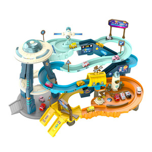 Ensemble de voitures sur rail Mars Base, jouet en plastique pour garçons de 4 à 6 ans, ensemble de jeu d'aventure sur rail spatial - Product Image 1