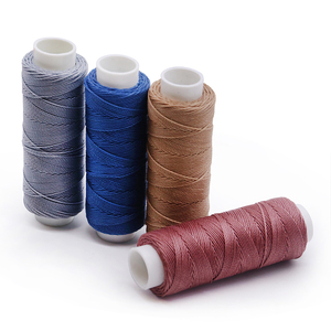 Chỉ may tròn sáp <span class=keywords><strong>polyester</strong></span> cường độ cao Hồng Cầu 15g 300/420/630/840D/3 dùng làm đồ trang sức, may da, may quần áo - Product Image 1