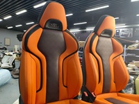 Housse de siège de voiture de luxe personnalisée en cuir de style sportif, ensemble complet, accessoires pour Ford Mustang 2015-2024