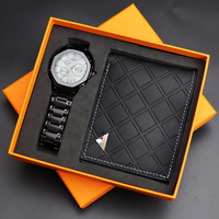 Set Jam Tangan Mewah + Dompet + Kotak, Merek Ternama, Set Jam Tangan & Dompet Pria dengan Kotak, Jam Tangan Murah Modis, Set Jam Tangan & Dompet dengan Kotak, Hadiah Jam Tangan