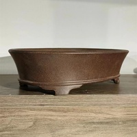 Pot à bonsaï Yixing ovale haut de gamme non verni, best-seller