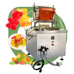 Laboratuvar ölçekli yarı otomatik küçük manuel sert şeker yapma yatırma jöle şeker yatırma sakızlı makinesi