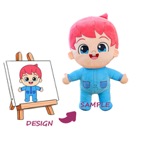 Porte-clés personnalisé en peluche super douce de 10 cm, doublure en maille de coton PP, broderie, fabrication OEM/ODM, vente en gros