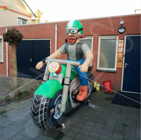 Modèle de moto gonflable publicitaire BOYAN, modèle de moto gonflable géant Abraham pour la promotion en plein air