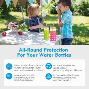 Housse de protection en silicone pour bouteille d'eau, résistante et durable, pour smoothies et boissons - Product Image 6