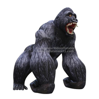 Installation gonflable d'art de chimpanzé pour le divertissement et la promotion d'étape d'événement publicitaire numériquement imprimés