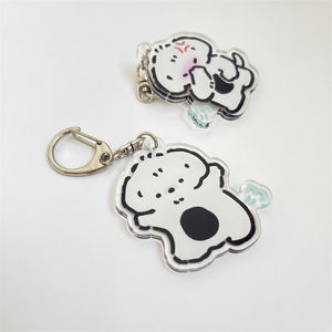 Pabrik Grosir Kustom Dua Sisi Dipersonalisasi Membuat Jelas Logo Epoksi Resin Akrilik Pesona Anime Holografik Akrilik Gantungan Kunci - Product Image 5