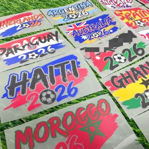 Vinilo Termoadhesivo DTF para Camisetas, Diseño de la Copa Mundial de Fútbol 2026, Listo para Planchar, para Jugadores de Fútbol, Impresión FA - Product Image 3