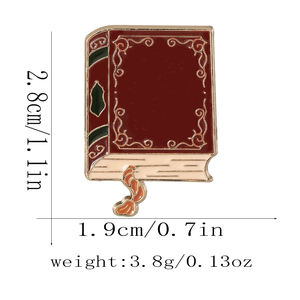 Magic Academy Cartoon Hexen hut Magic Book <span class=keywords><strong>Owl</strong></span> Alloy Abzeichen auf Lager Vergoldung Emaille Pin - Product Image 3