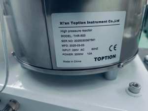 250ml Lab Autoclave Agitator Tank Reactor High Pressure Vessel Stainless Steel 10MPa - Product Image 4