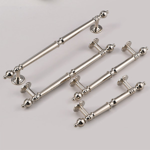 Cabinet <b>Door</b> Handles <b>Silver</b> Nickel Plated Novelty Shape French Style Durable Wardrobe Drawer <b>Knobs</b> - Product Image 3