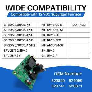 Carte de circuit imprimé pour chauffage de camping-car AOHONG, module de commande de ventilateur 12VDC pour fournaise Suburban 520820 ZB020 - Product Image 2