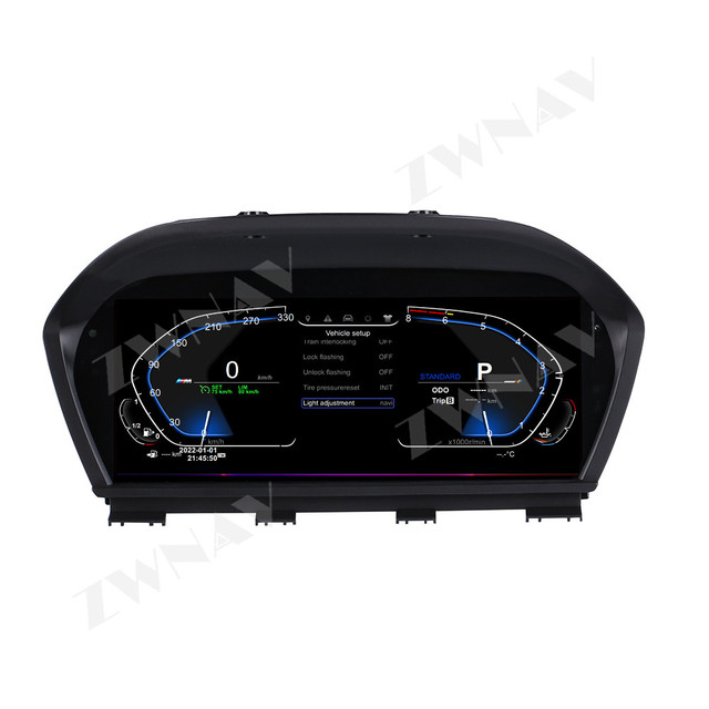 ZWNAV 12.3 Inch 1920*720 LCD Instrument Panel for BMW Old 3 Series 2005-2012 Digital Instrument Cluster Dashboard Screen
