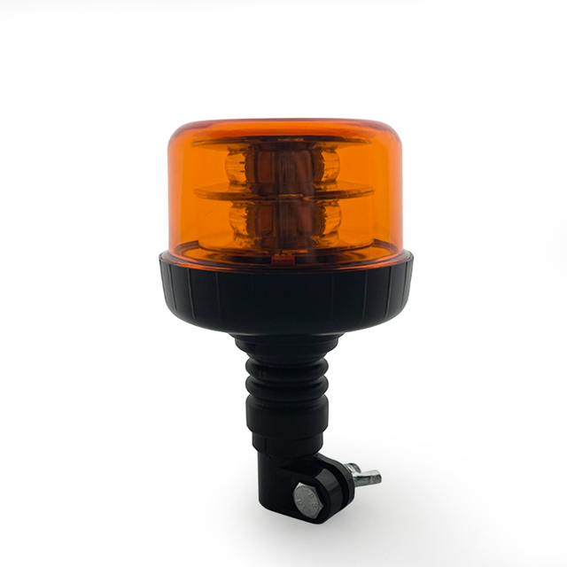 LED Warning Strobe Light Flashing Beacon Emergency Light 12V 25W Pipe Fitting for Truck Forklift School Bus