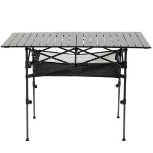 Mesa Plegable Portátil de Aluminio Resistente para Exteriores, Enrollable, Ajustable, para Barbacoa, Picnic, Camping, con Bolsa de Almacenamiento - Product Image 5