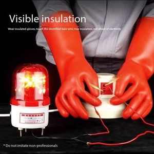 <span class=keywords><strong>Guantes</strong></span> de Seguridad de Neopreno de 35kv para Aislamiento Eléctrico y Protección Dieléctrica, para Trabajos Generales con Corriente - Product Image 3