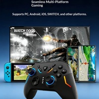 RGBSwitch Wireless Six-Axis Motion-Sensing Macro Editing Mini Gamepad untuk PC Android untuk & untuk Gaming Lintas Platform