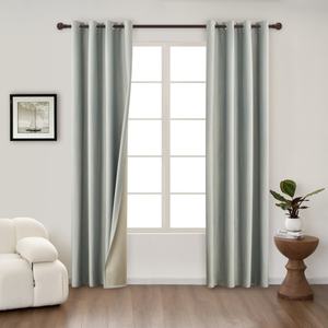 Wholesale 100% Polyester Star Linen <b>Curtain</b> Fabric Full <b>Blackout</b> Look Sheer Snow <b>Velvet</b> Plain Style Woven <b>Curtain</b> - Product Image 3