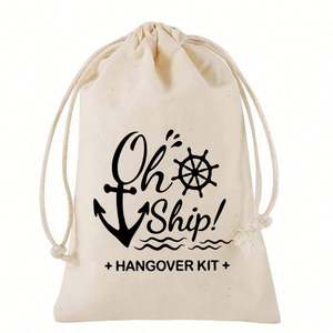 Promotional Eco-Friendly Custom Cotton <b>Pouch</b> Bag with <b>Drawstring</b> Closure for Packaging and Logo Printing - Product Image 1