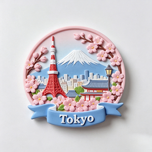 Aimant de réfrigérateur personnalisé en polyrésine fait main Tokyo, <span class=keywords><strong>Paris</strong></span>, relief 3D, monument de la ville, cadeau touristique - Product Image 2