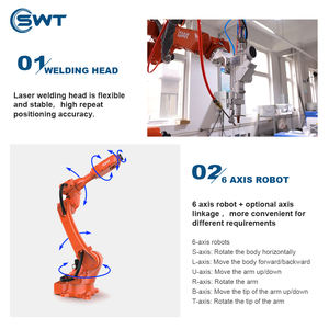 鋼工業用<span class=keywords><strong>CNC</strong></span>精密溶接用の6軸を備えたロボット自動レーザー溶接機 - Product Image 2