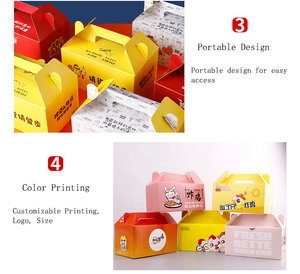 Contenitori per alimenti da asporto biodegradabili in carta per Fast Food e pollo fritto - Product Image 5