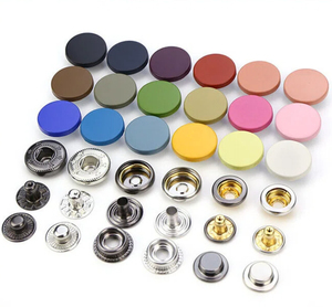 Boutons-pression en alliage de zinc personnalisables de 15 mm, couleurs variées, pour vêtements d'extérieur/habillement de marque, vente en gros en vrac - Product Image 2
