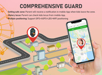 Montre connectée pour enfants Android 8.1 4G avec surveillance à distance, suivi GPS, fonction talkie-walkie AI Buddy et boîtier interchangeable