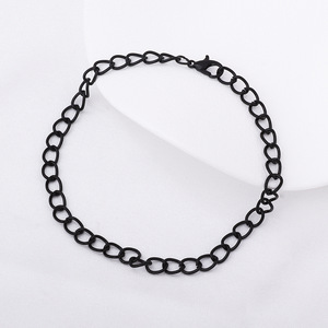 Pulseras de Cadena de Moda, Aleación Unisex, Chapadas en Oro, Plata, Negro, Estilo Moderno 2025 - Product Image 4