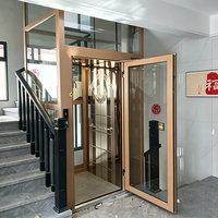 Ascenseur domestique compact à traction pour 2 personnes, idéal pour villas modernes et résidences en duplex