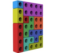 134 pièces bricolage construction Jumbo EVA mousse jouets unisexe doux constructeur modèle éducatif bloc ensemble pour jouet Construction