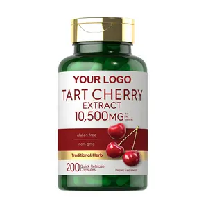 Função Haccp alimentos alta concentração de vitaminas e antioxidantes que ocorrem naturalmente Tart Cherry Cápsulas