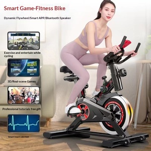 Vélo d'appartement commercial à transmission par courroie silencieuse pour salle de sport, club et domicile, réglage précis de la résistance par bouton pour contrôler l'intensité de l'entraînement - Product Image 3