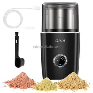 powder herbs vevor 70g mini stone pepper mixer stainless steel automatic electric grain mill grinder