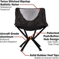 Chaise portable Polar Everest installation facile accessoires de camping randonnée légère chaises de camping chaise pliante compacte pour adultes
