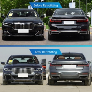 Kit carrosserie M-Tech 2019-2022 pour BMW Série 7 G12 : pare-chocs avant et arrière, jupes latérales, calandre - Product Image 2