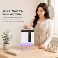 Lampe à ongles sans fil 108W UV LED rechargeable avec poignée pour la manucure en salon, le nail art et le séchage du vernis gel à domicile