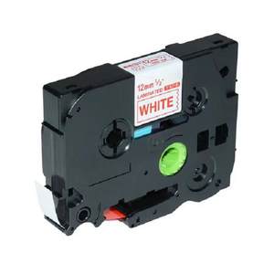 Cinta de Etiquetas Compatible con <span class=keywords><strong>Brother</strong></span> TZE232 Roja sobre Blanca de 12 mm x 8 m - Product Image 1